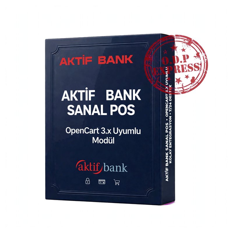 Aktifbank Opencart 3.X Sanal POS Modülü