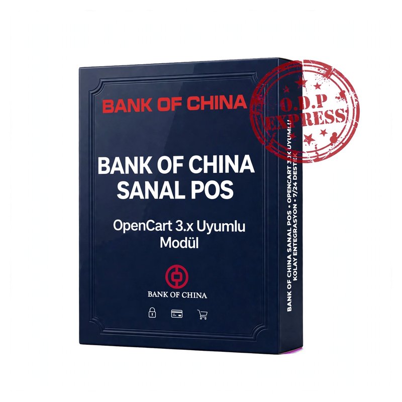 Bank of China Opencart 3.X Sanal POS Modülü