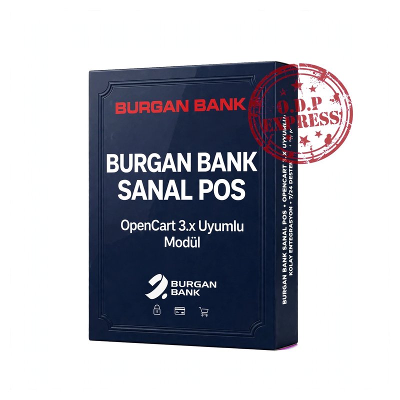 Burgan Bank Opencart 3.X Sanal POS Modülü