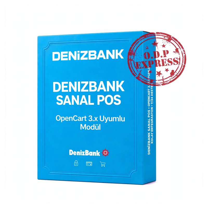 Denizbank Opencart 3.X Sanal POS Modülü