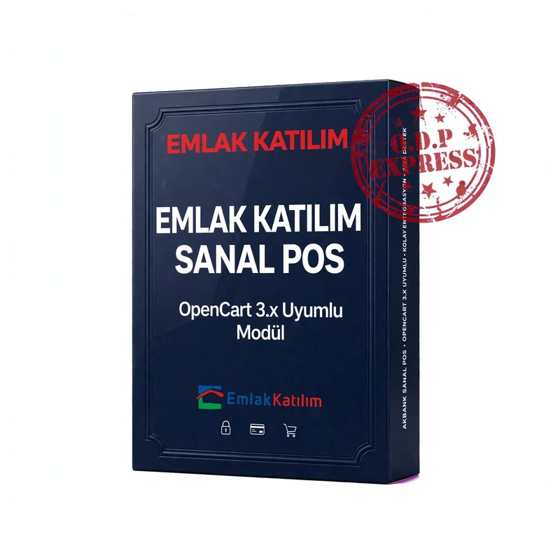 Emlak Katılım Opencart 3.X Sanal POS Modülü