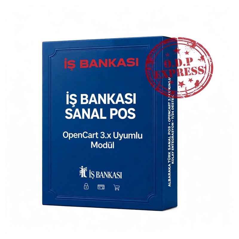 İş Bankası Opencart 3.X Sanal POS Modülü