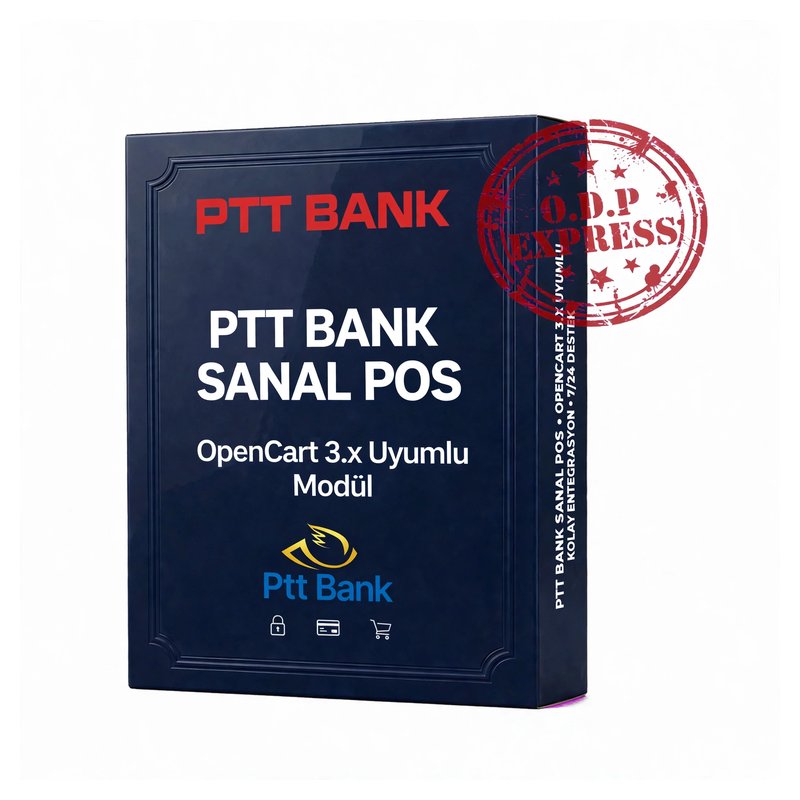 PTT Bank Opencart 3.X Sanal POS Modülü