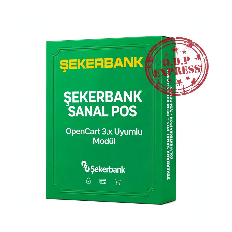 Şekerbank Opencart 3.X Sanal POS Modülü