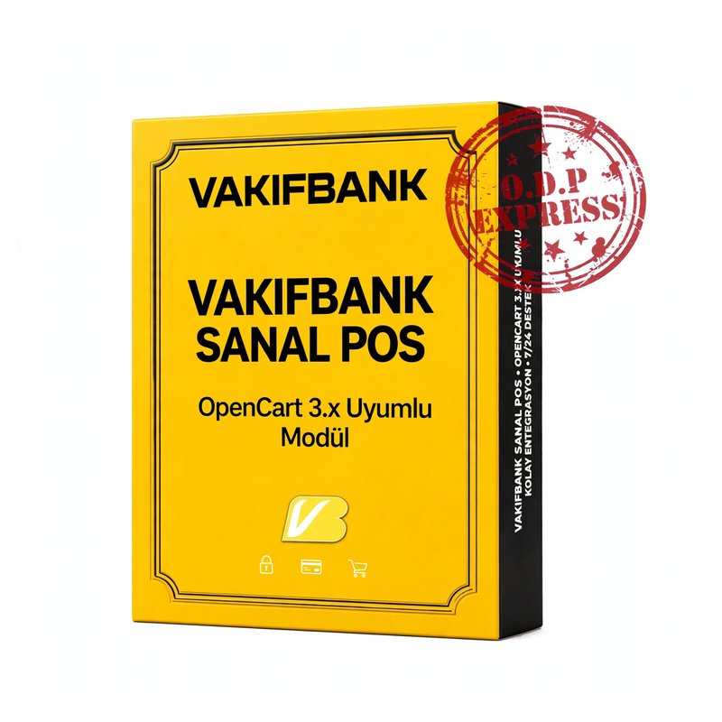 VakıfBank Opencart 3.X Sanal POS Modülü