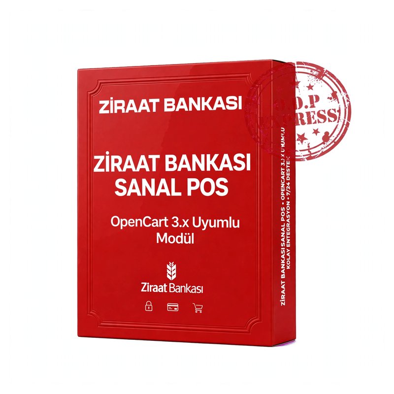 Ziraat Katılım Opencart 3.X Sanal POS Modülü