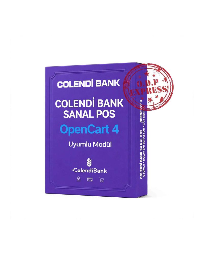 Colendi Bank OpenCart 4.X Sanal POS Modülü