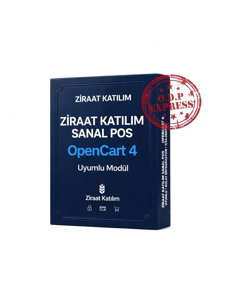 Ziraat Katılım OpenCart 4.X Sanal POS Modülü
