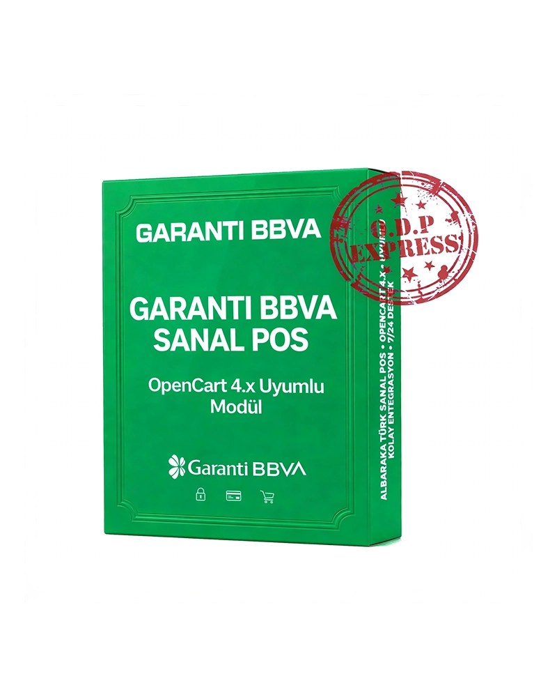 Garanti BBVA OpenCart 4.X Sanal POS Modülü